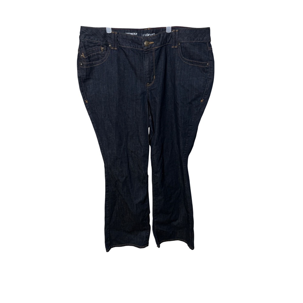 Lane Bryant Distinctly Boot Jeans Dark Wash Blue Denim Plus Size 20 Average